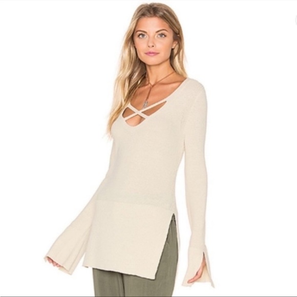 Free People Criss Cross Tunic Sweater Size XS - Picture 1 of 16